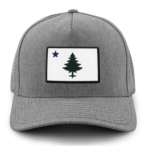 Vintage Maine Flag PVC Performance Hat - Chowdaheadz