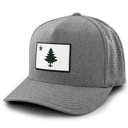 Vintage Maine Flag PVC Performance Hat - Chowdaheadz