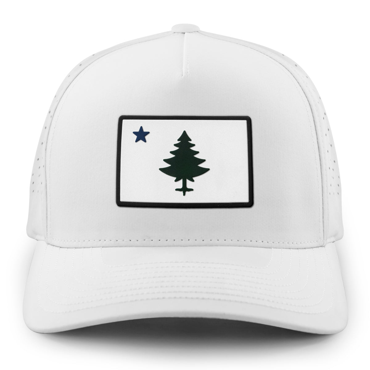 Vintage Maine Flag PVC Performance Hat - Chowdaheadz