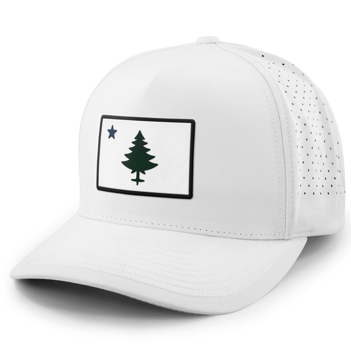 Vintage Maine Flag PVC Performance Hat - Chowdaheadz