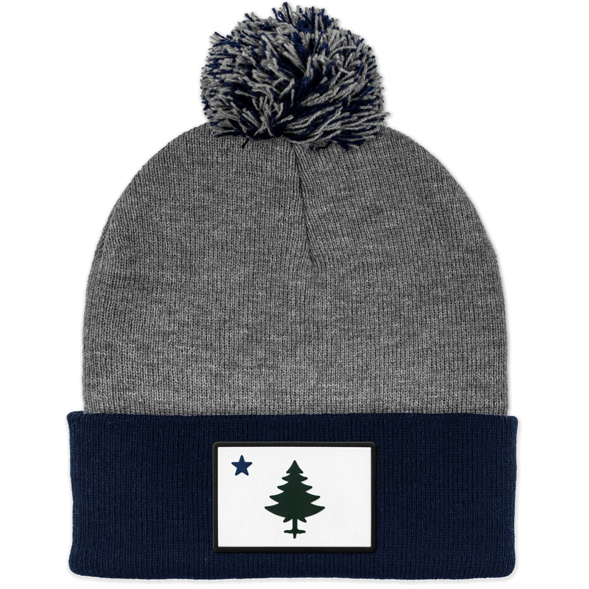 Retro Maine Flag PVC Two Tone Knit