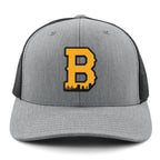 Boston B Skyline Black & Gold Classic Snapback Trucker Hat