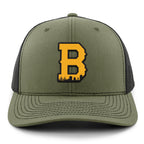 Boston B Skyline Black & Gold Classic Snapback Trucker Hat