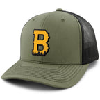 Boston B Skyline Black & Gold Classic Snapback Trucker Hat