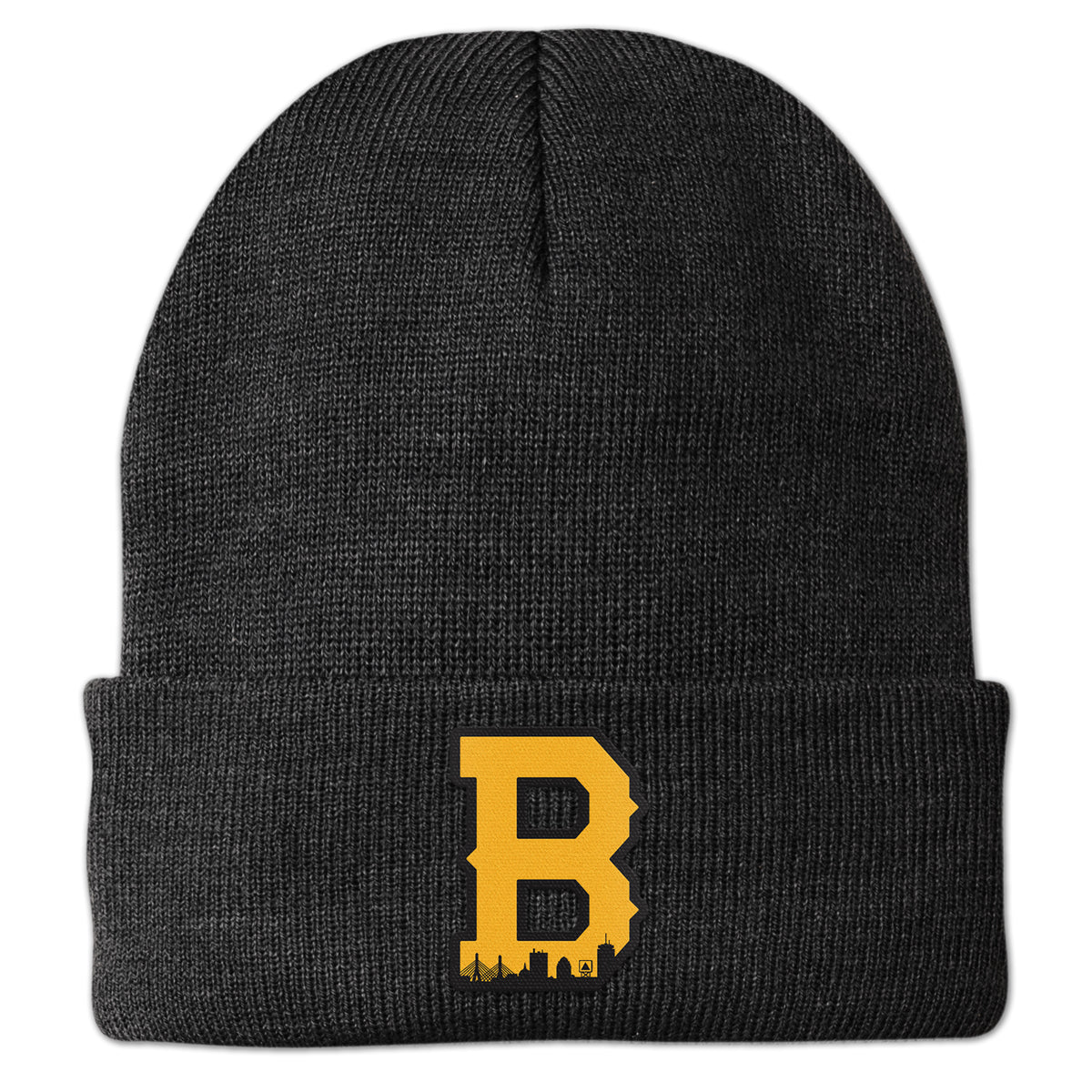 Boston B Skyline Black & Gold Cuff Knit - Chowdaheadz