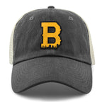 Boston B Skyline Black & Gold Relaxed Trucker Hat