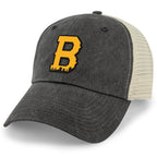 Boston B Skyline Black & Gold Relaxed Trucker Hat