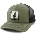 Live Free New Hampshire Printed Patch Classic Snapback Trucker Hat - Chowdaheadz
