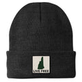 Live Free New Hampshire Printed Patch Cuff Knit - Chowdaheadz