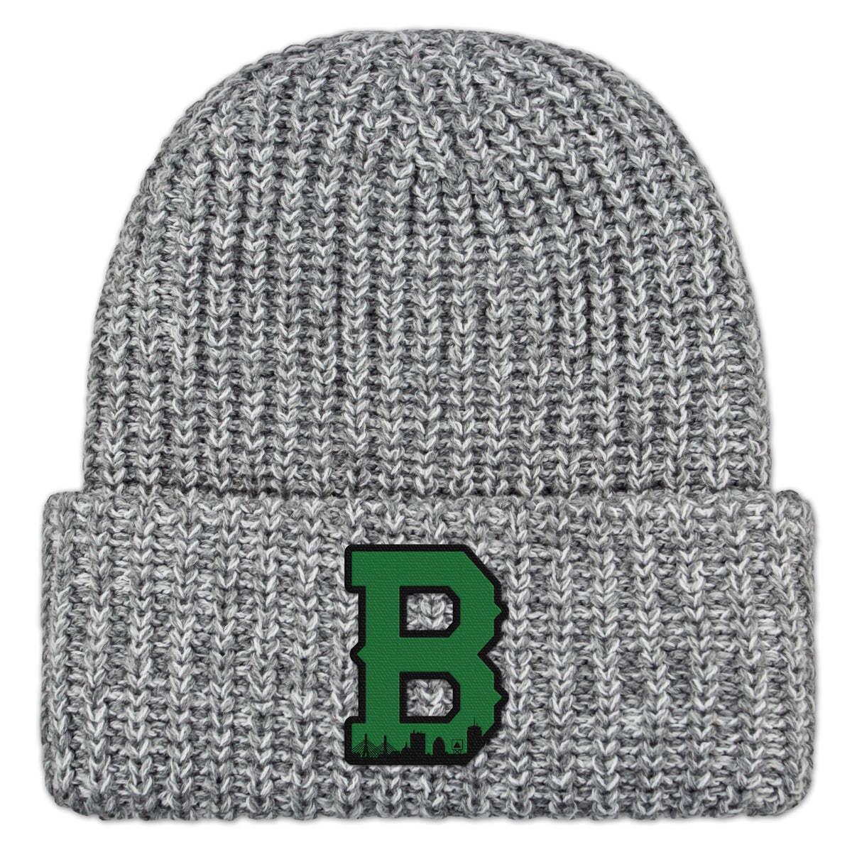 Boston B Green Skyline Chunky Knit Winter Hat