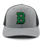 Boston B Green Skyline Classic Snapback Trucker Hat