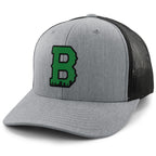 Boston B Green Skyline Classic Snapback Trucker Hat