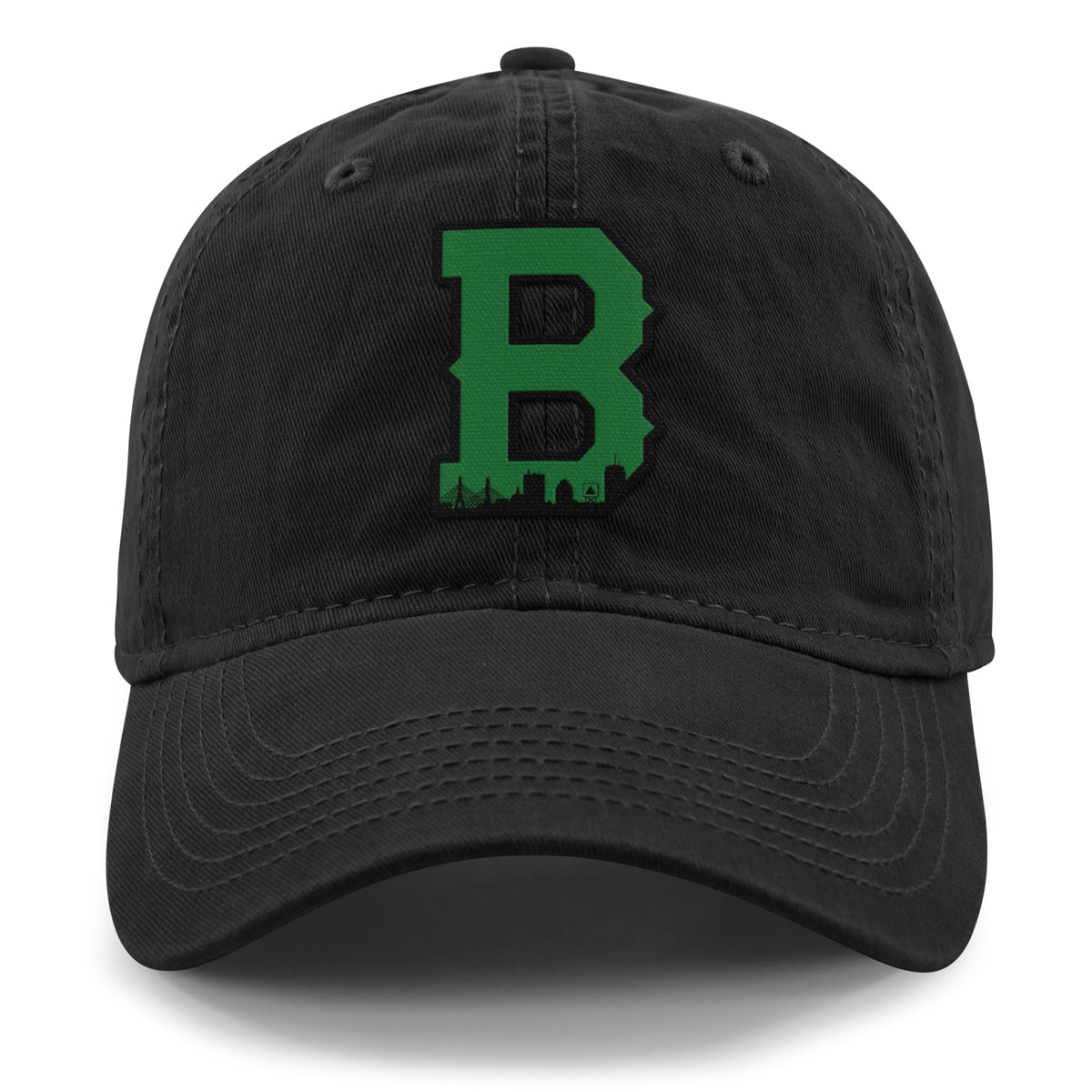 Boston B Green Skyline Dad Hat - Chowdaheadz