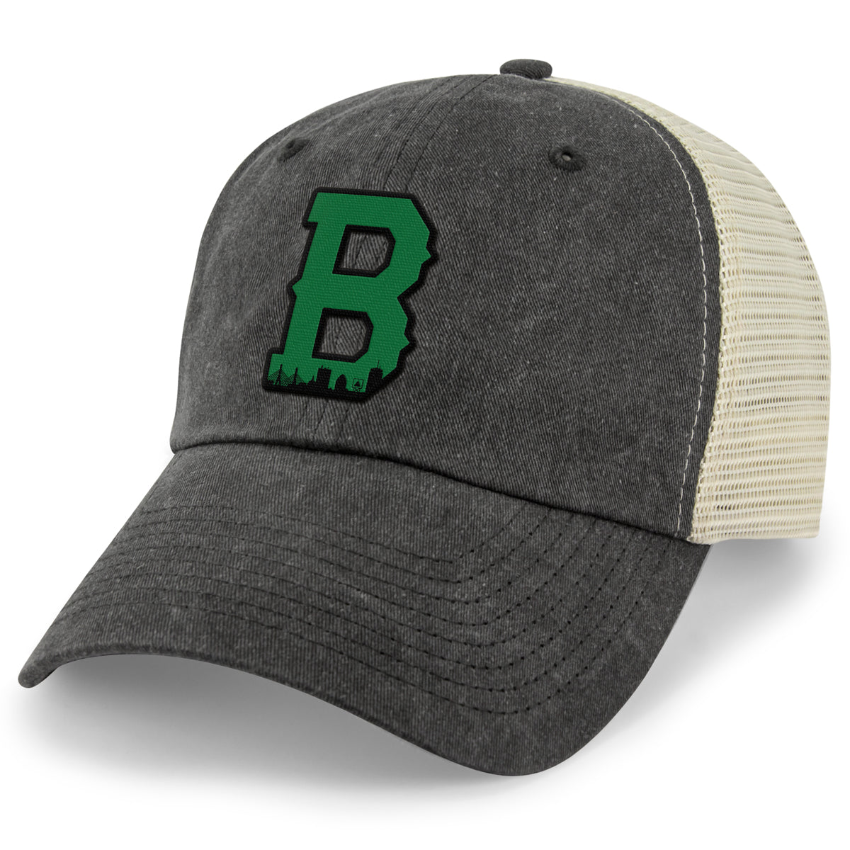 Boston B Green Skyline Relaxed Trucker Hat - Chowdaheadz