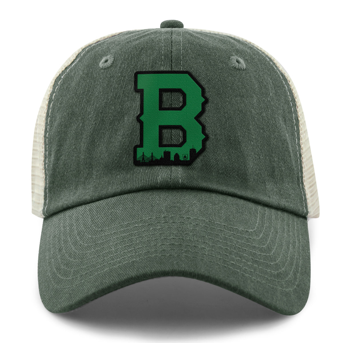 Boston B Green Skyline Relaxed Trucker Hat - Chowdaheadz