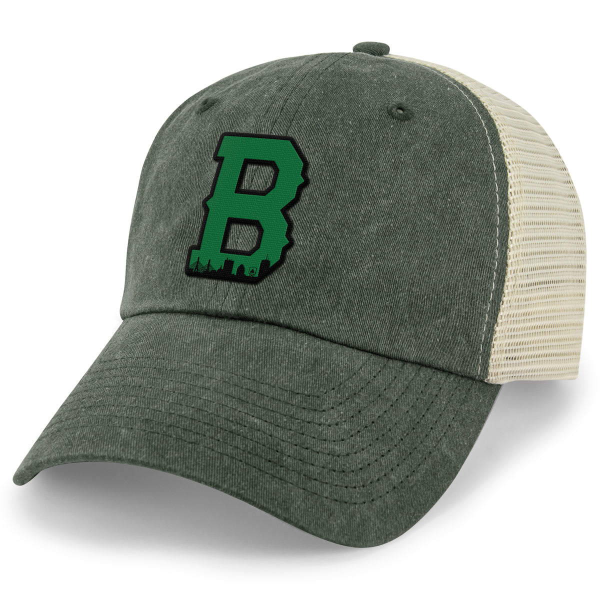 Boston B Green Skyline Relaxed Trucker Hat - Chowdaheadz