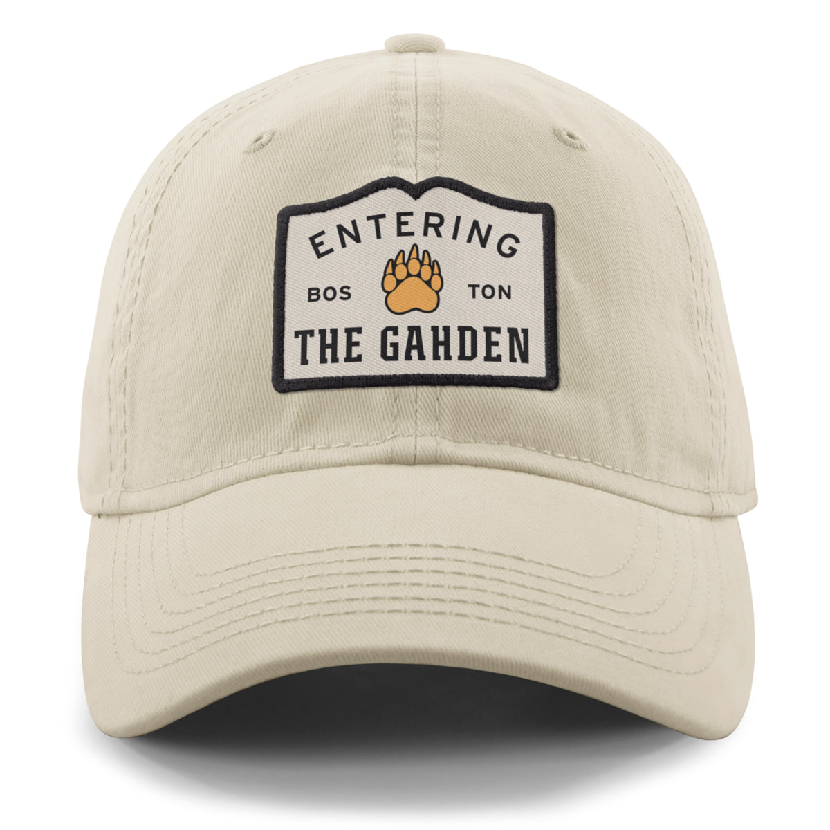 Entering The Gahden Bear Paw Patch Dad Hat