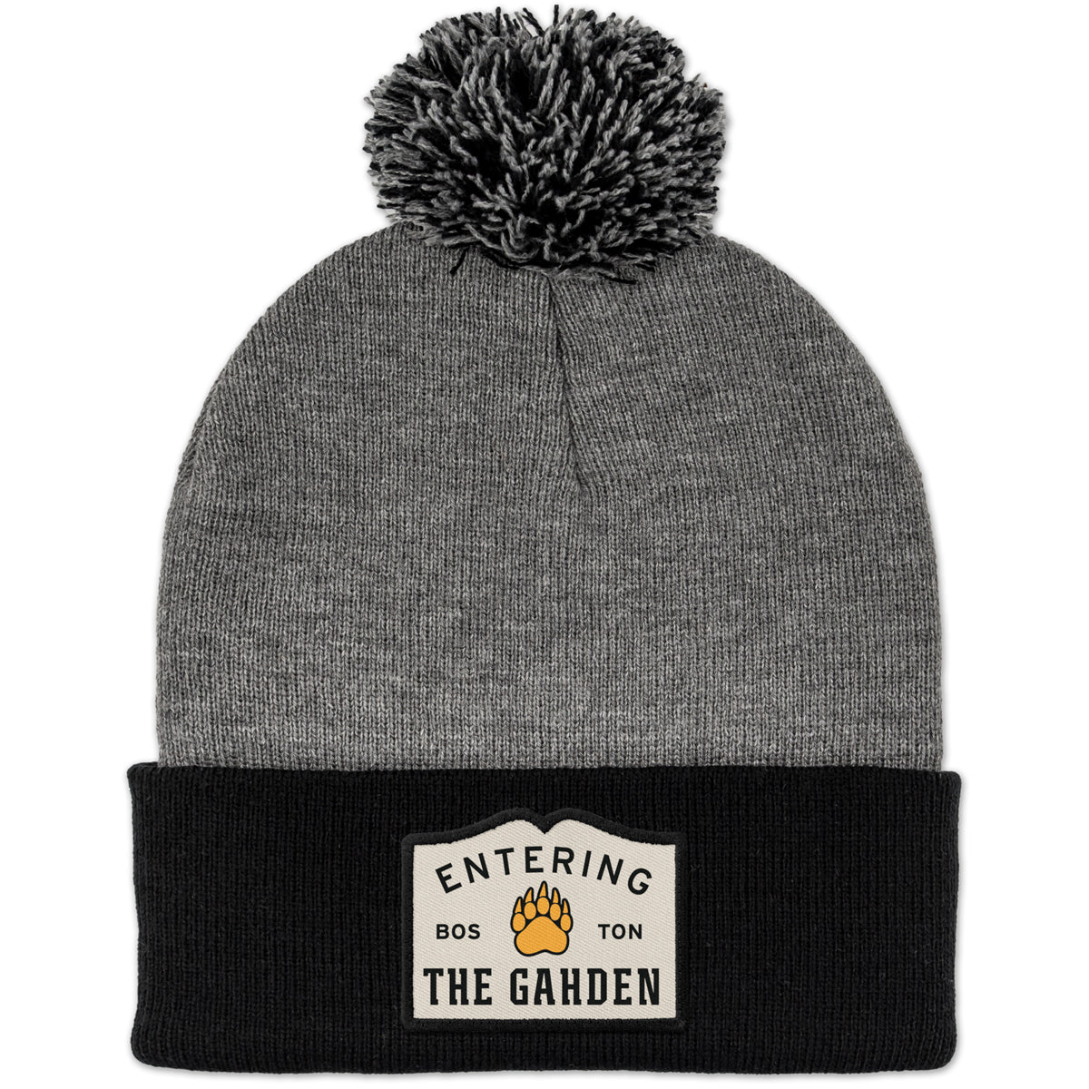 Entering The Gahden Bear Paw Patch Two Tone Knit - Chowdaheadz