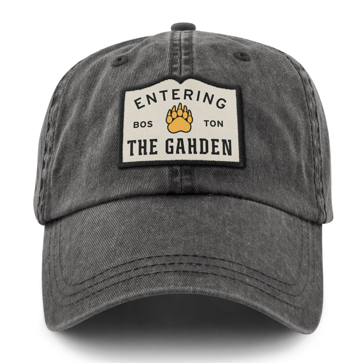 Entering The Gahden Bear Paw Patch Washed Dad Hat - Chowdaheadz