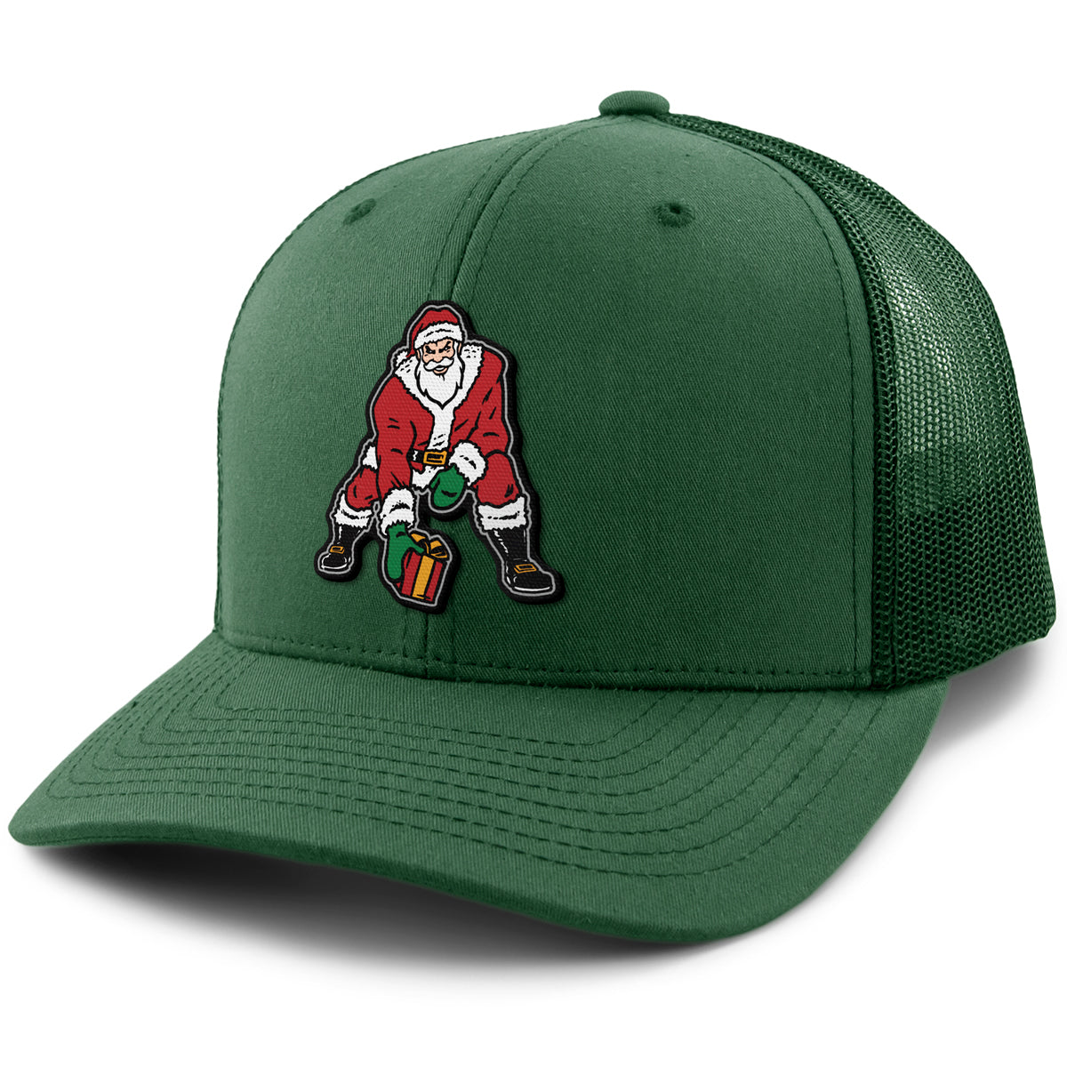Three Point Stance Santa Classic Snapback Trucker Hat