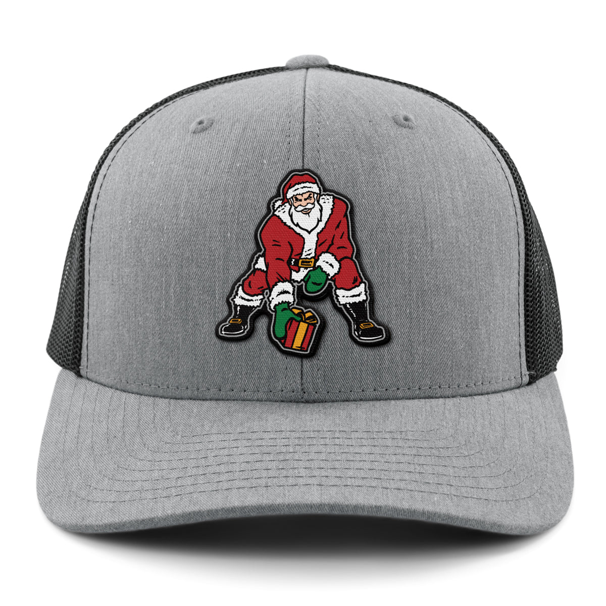 Three Point Stance Santa Classic Snapback Trucker Hat - Chowdaheadz