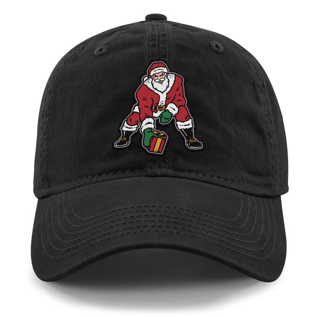 Three Point Stance Santa Dad Hat - Chowdaheadz