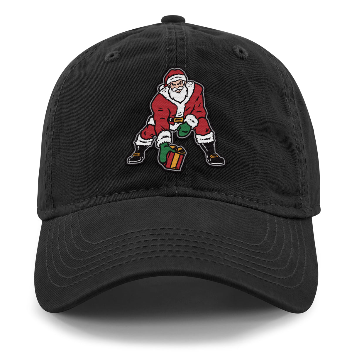 Three Point Stance Santa Dad Hat - Chowdaheadz