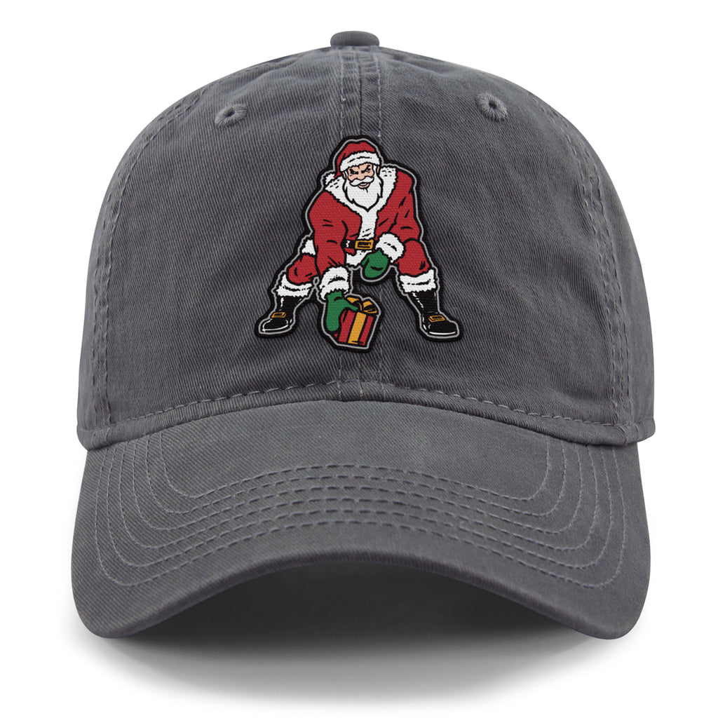 Three Point Stance Santa Dad Hat - Chowdaheadz