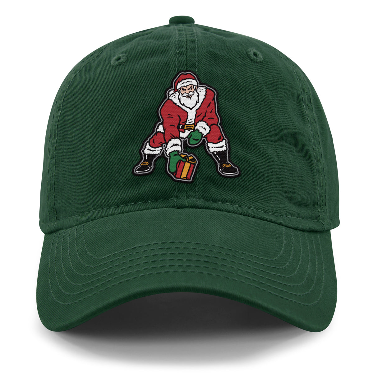 Three Point Stance Santa Dad Hat - Chowdaheadz