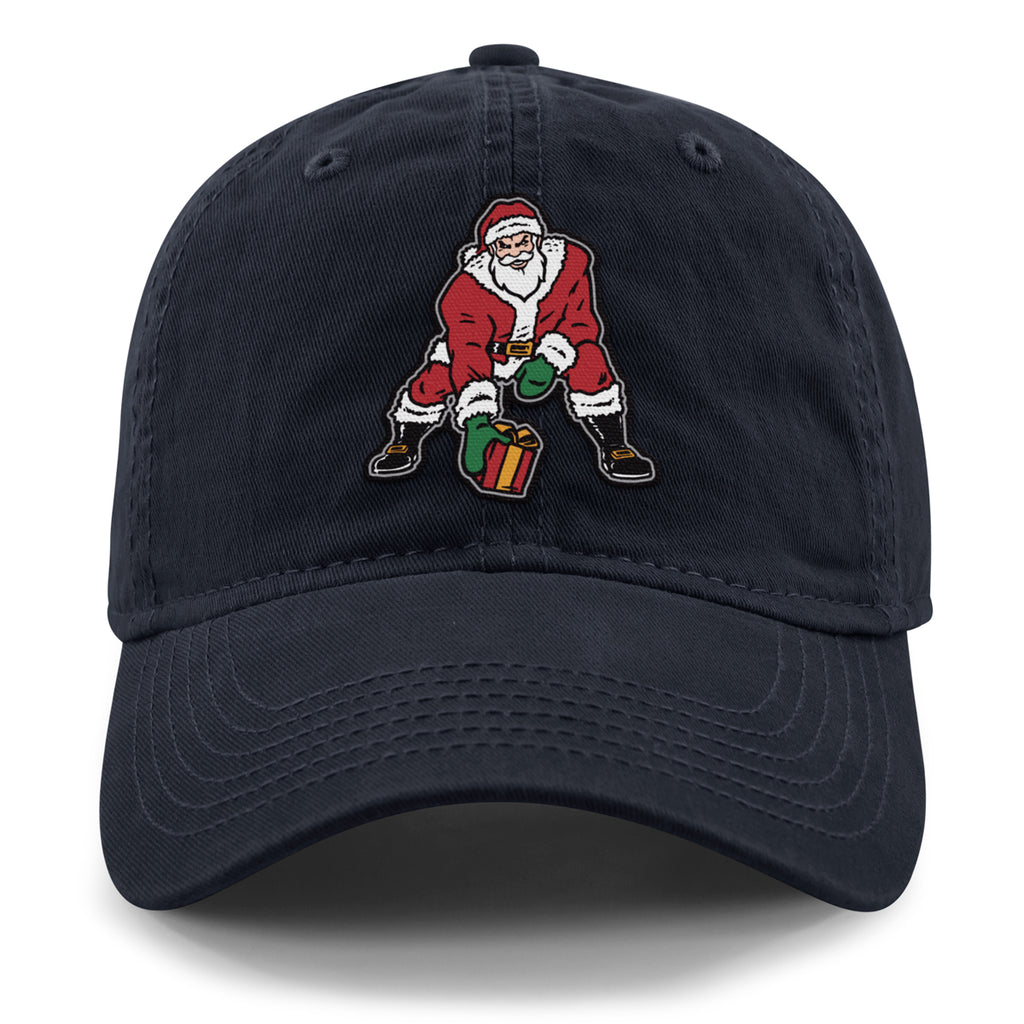 Three Point Stance Santa Dad Hat - Chowdaheadz