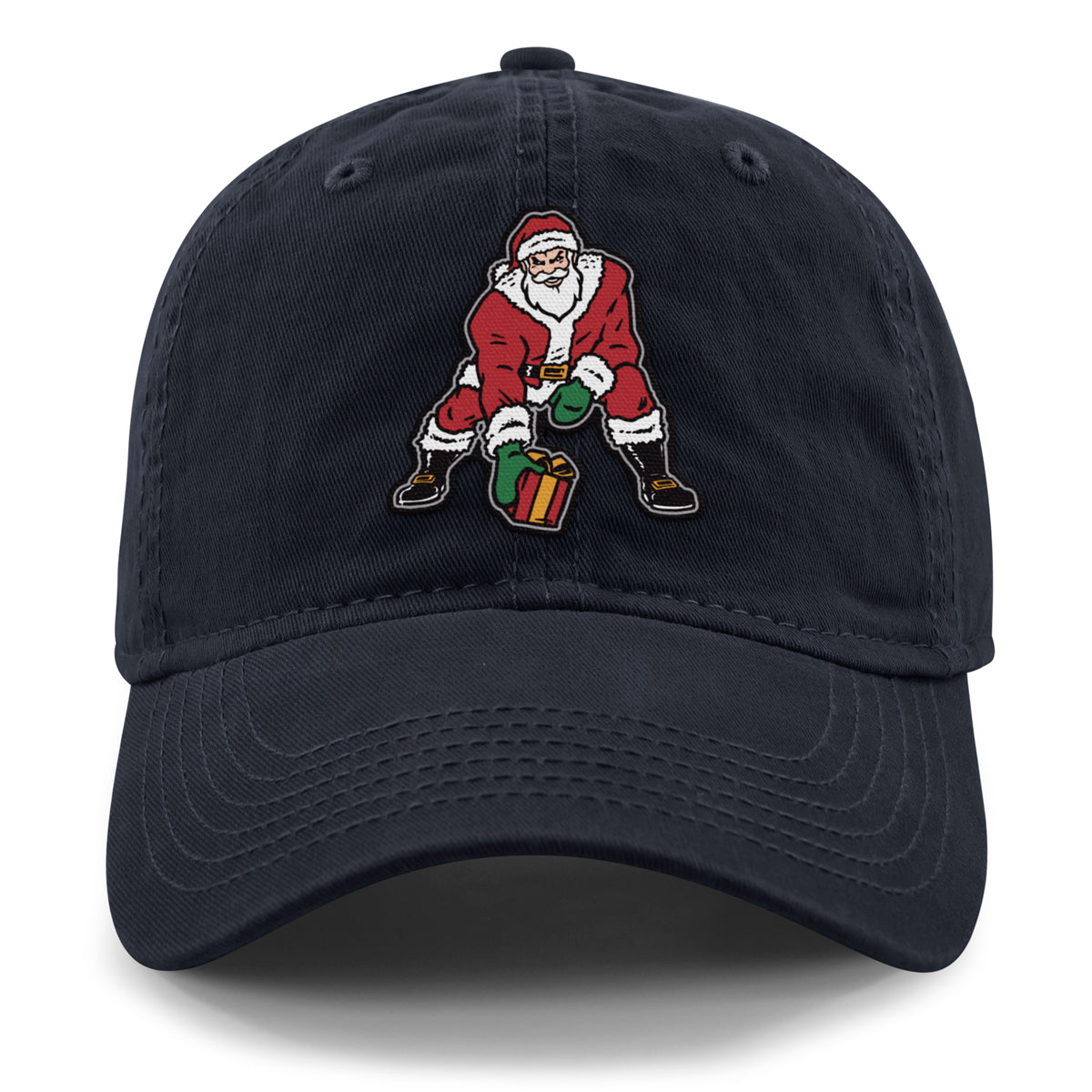 Three Point Stance Santa Dad Hat - Chowdaheadz