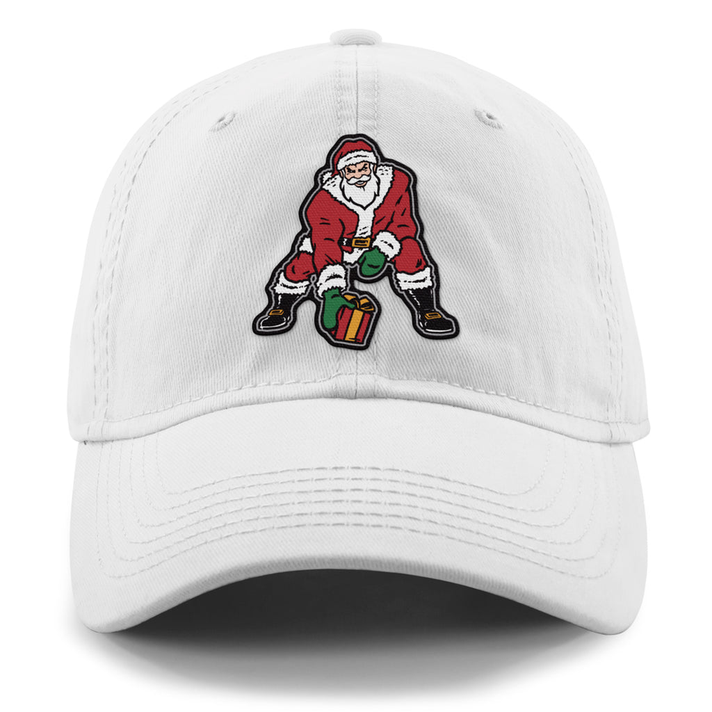 Three Point Stance Santa Dad Hat - Chowdaheadz