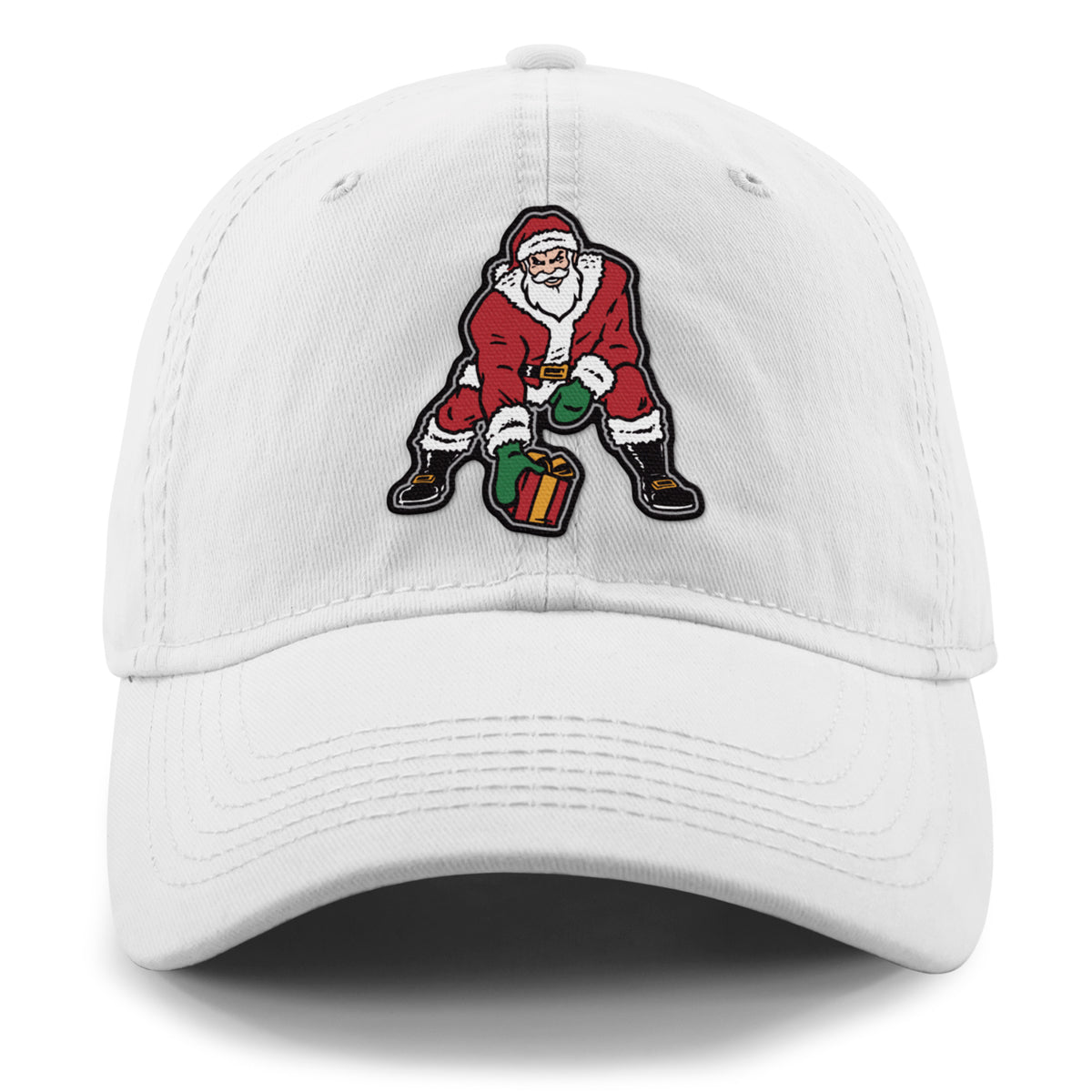 Three Point Stance Santa Dad Hat - Chowdaheadz