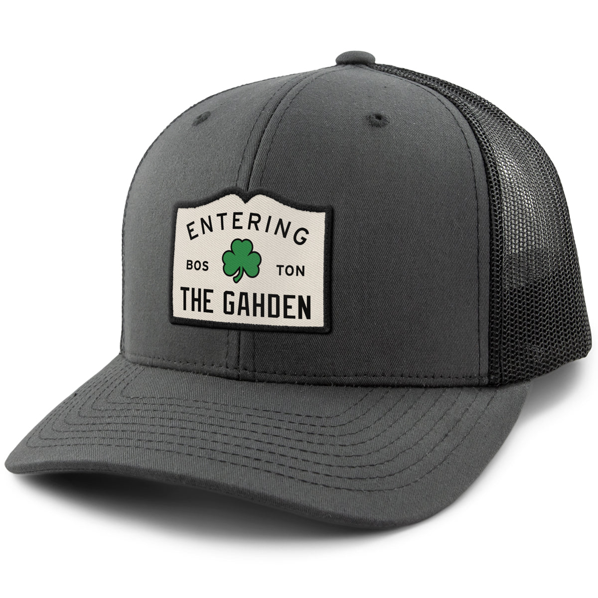 Entering The Gahden Shamrock Classic Snapback Trucker Hat - Chowdaheadz