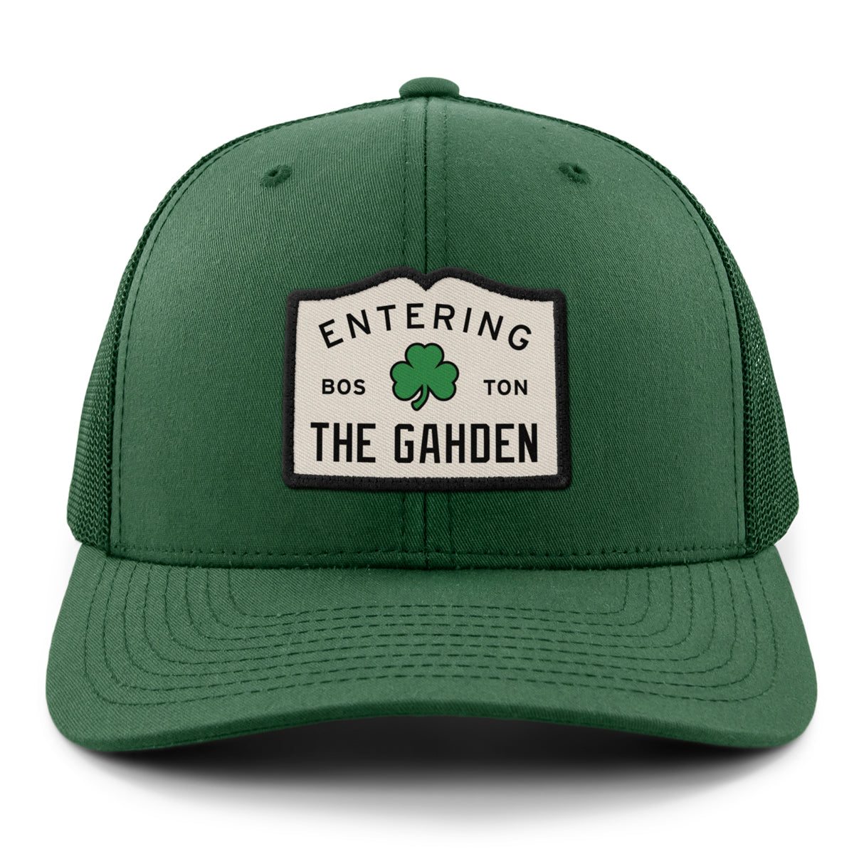 Entering The Gahden Shamrock Classic Snapback Trucker Hat - Chowdaheadz