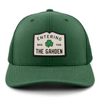 Entering The Gahden Shamrock Classic Snapback Trucker Hat