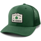 Entering The Gahden Shamrock Classic Snapback Trucker Hat