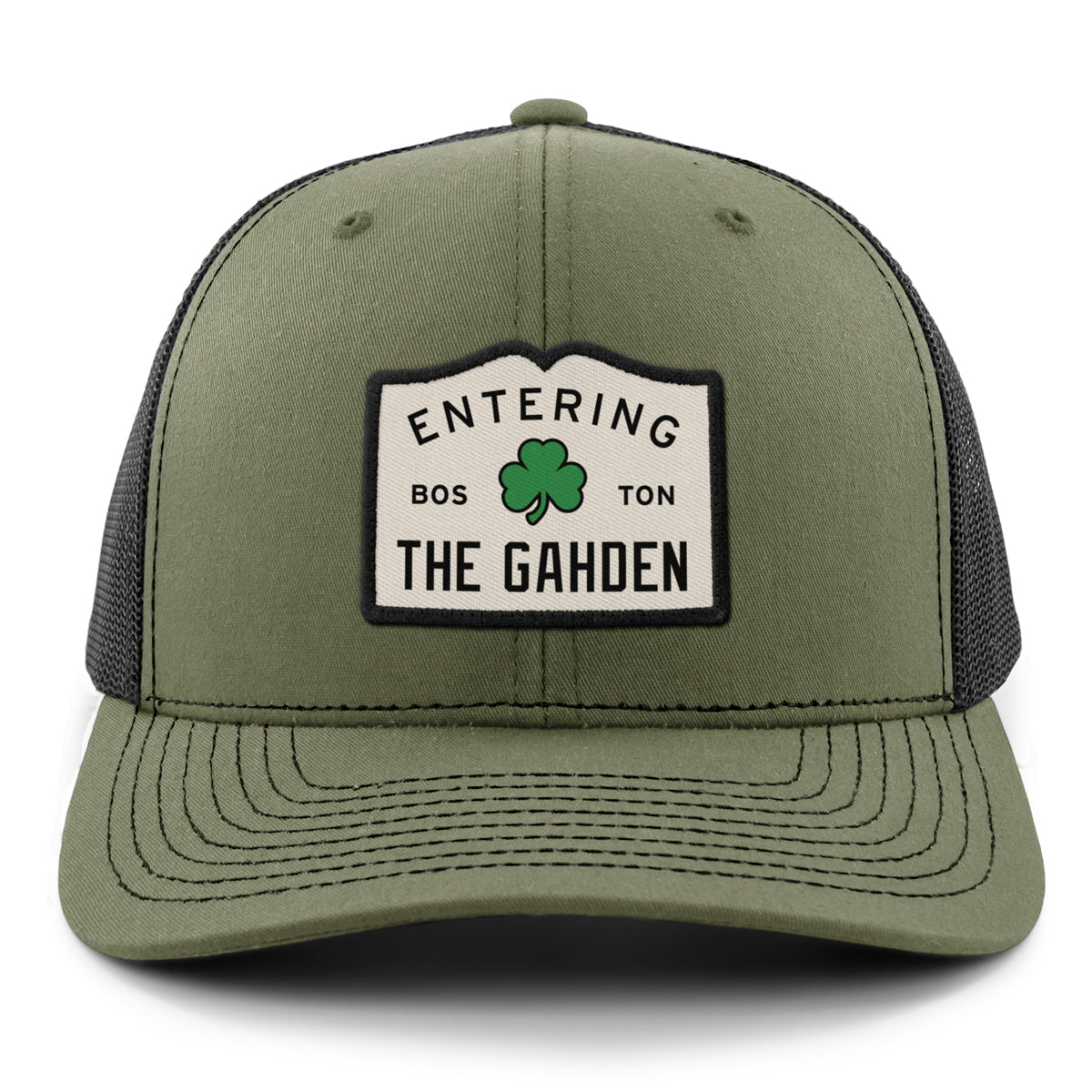 Entering The Gahden Shamrock Classic Snapback Trucker Hat - Chowdaheadz