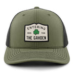 Entering The Gahden Shamrock Classic Snapback Trucker Hat