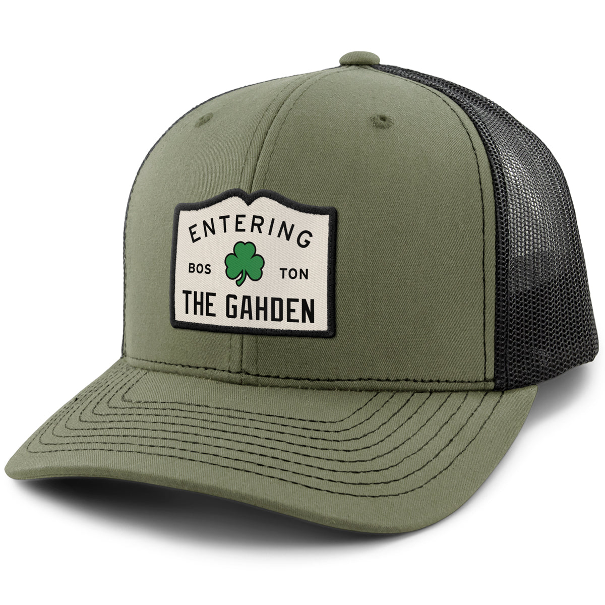 Entering The Gahden Shamrock Classic Snapback Trucker Hat - Chowdaheadz