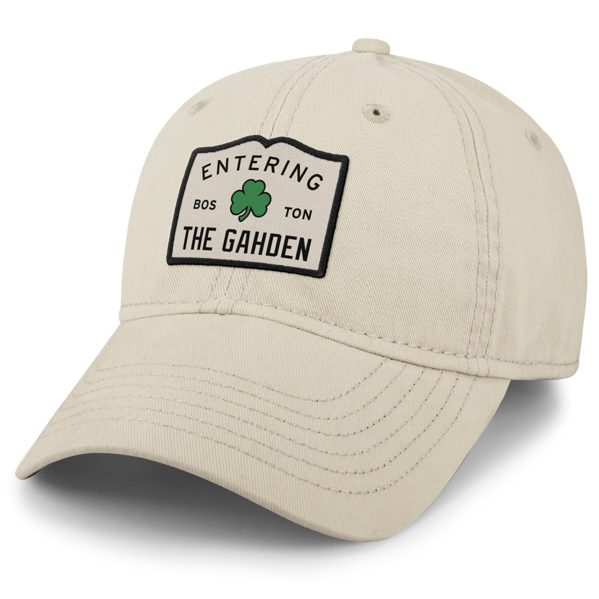 Entering The Gahden Shamrock Patch Dad Hat