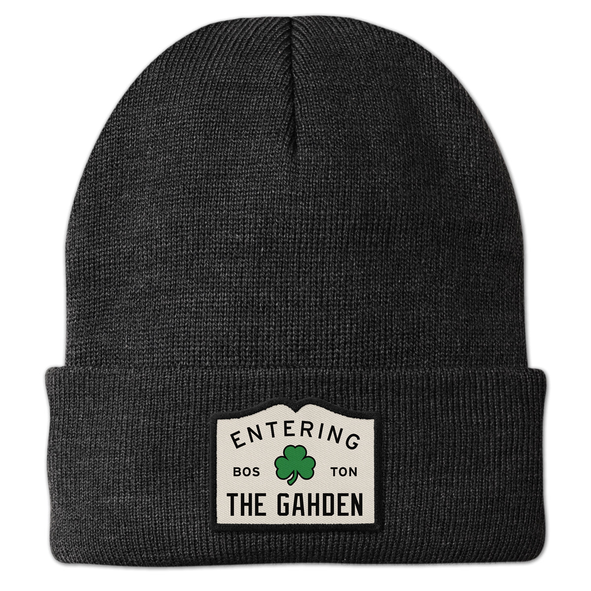 Entering The Gahden Shamrock Patch Cuff Knit - Chowdaheadz