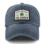 Entering The Gahden Shamrock Patch Washed Dad Hat