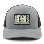 Live Free New Hampshire Bar Patch Classic Snapback Trucker Hat