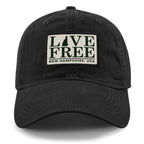 Live Free New Hampshire Bar Patch Dad Hat