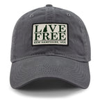 Live Free New Hampshire Bar Patch Dad Hat