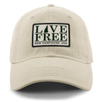 Live Free New Hampshire Bar Patch Dad Hat