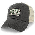 Live Free New Hampshire Bar Patch Relaxed Trucker Hat - Chowdaheadz