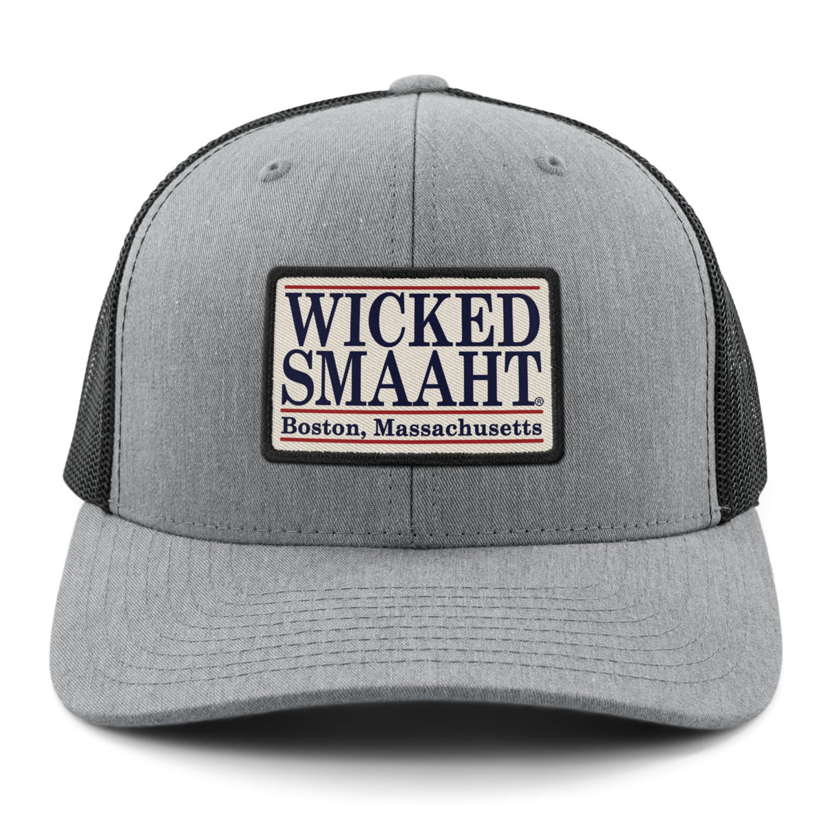 Wicked Smaaht Boston Patch Classic Snapback Trucker Hat - Chowdaheadz