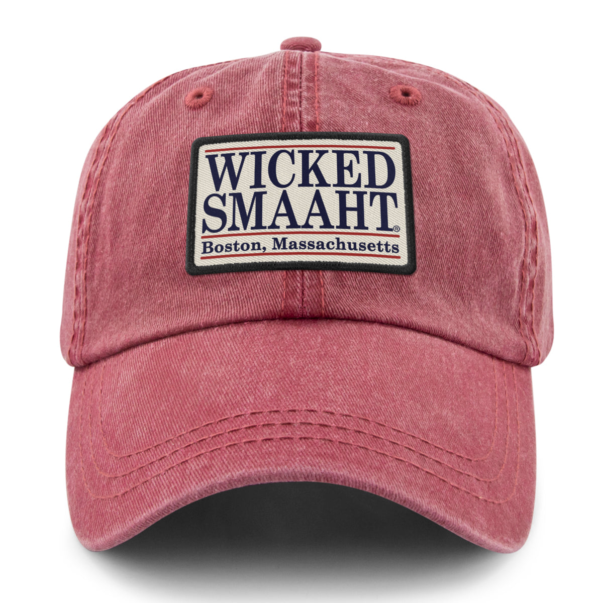 Wicked Smaaht Boston Patch Washed Dad Hat - Chowdaheadz
